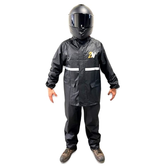 Impermeable Reflejante Con Capucha Alta Gama 2W Talla XL