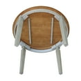 thumbnail image 4 of 44 x 44 in Round Top Solid Wood Dining Table in Hickory/Stone, 4 of 5