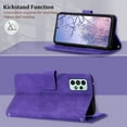 thumbnail image 3 of for Samsung A53 5G Case Wallet,[Kickstand][Wrist Strap][Card Holder Slots] A53 5G Phone Case,TPU Interior Protective PU Leather Flip Cover (Purple), 3 of 14