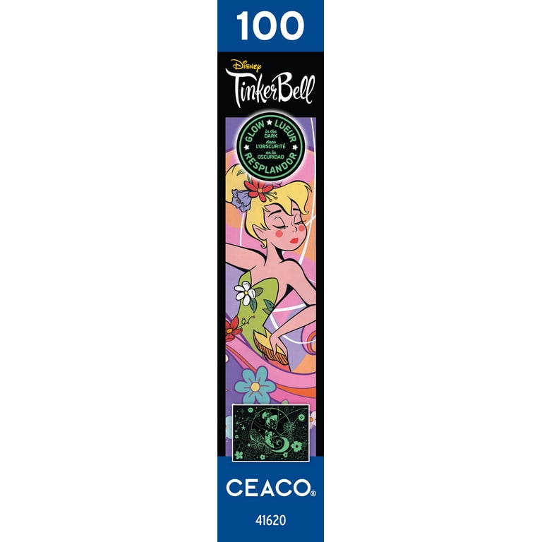 Ceaco Kids Entertainment Deluxe Tinkerbell Flower Magic Glow 100