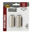 thumbnail image 5 of M-D Building Products 32047 3/8 in. Pewter Aluminum Counter Top/Stair Nosing Outside Corner, 5 of 6