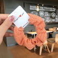 thumbnail image 2 of Women Solid Color Scrunchie Fashion Decorative Wool Scrunchie Ponytail Holder, 2 of 10