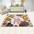 thumbnail image 2 of SKYSONIC 72x48in Fall Vegetable Harvest Area Rug, Thanksgiving Day Non-Slip Floor Carpet for Indoor Living Dining Room and Bedroom Area, 2 of 7