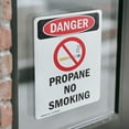 thumbnail image 4 of (2 Pack) Propane No Smoking OSHA Danger Sign 12 Inch X 18 Inch Vinyl Label Decal Sticker Weather Resistant, UV Protected for Workplace, Business, and Construction Site, Made in the USA, 4 of 7