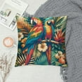 thumbnail image 2 of GOSMITH Pillow Protector Parrots Sea Beach Hawaiian Palm Tree Banana Leaf Flowers Printed Pillow Cover Summer Colorful Hawaiian Tropical Plants Palm Leaf Couch Pillows Decoration for Sofa Couch, 2 of 5