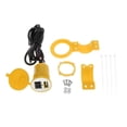 thumbnail image 2 of Colaxi 2xMotorcycle Mobile Charger USB mobile charger Single USB Car Charger Socket Yellow, 2 of 8