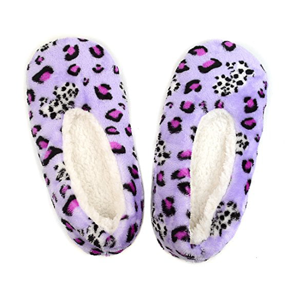 leopard print house slippers