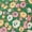 Green, variant on Women's Vintage Floral Short Sleeve Camp Collar Button Up A-Line Dress