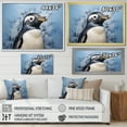 thumbnail image 4 of Designart "Minimalist Penguin Portraiture" Penguin Floater Framed Canvas Prints, 4 of 5