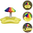 thumbnail image 2 of Portavasos inflable Rainbow Toys, flotadores para bebidas, posavasos inflables para latas de bebidas, vasos y botellas para playa, piscina de verano., 2 of 5
