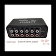 thumbnail image 4 of Distribuidor de Audio de 5 Canales Mezclador de Audio EstéReo 1 Entrada 5 Salidas Divisor RCA para Amplificador de Potencia Audio Activo, 4 of 5