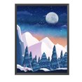 thumbnail image 2 of 11CT bordado completo montaña Luna algodón impresión punto de cruz decoración del hogar Likrtyny Arte deco, 2 of 9