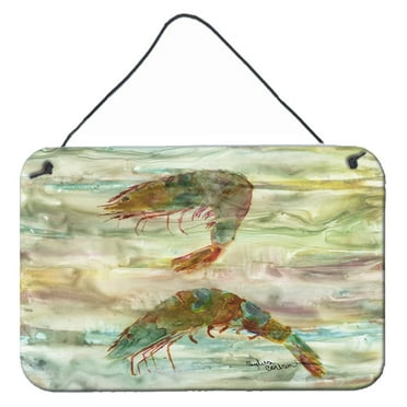 Carolines Treasures SC2014DS812 Shrimp Sunset Wall or Door Hanging Prints 8x12 multicolor