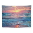 thumbnail image 5 of JRXY  Ocean Tapestry Wall Hanging, Sea Beach Wave Sun Cloud Landscape Scenery Nature Wall Art [Double-Folded Hems] Bohemian Home Decor for Bedroom, Dorm, College, Living Room,40x30, Blue 40x30in, 5 of 7