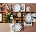 thumbnail image 3 of Chemin de Table Halloween, Décorations Citrouille et Bat pour Cuisine, Maison, Table à Manger, 13x36 Po, 3 of 8