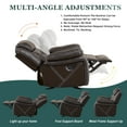 Recliner Chair,Contemporary Manual Rocker Recliner Home Theater Seating Single Sofa Couch with