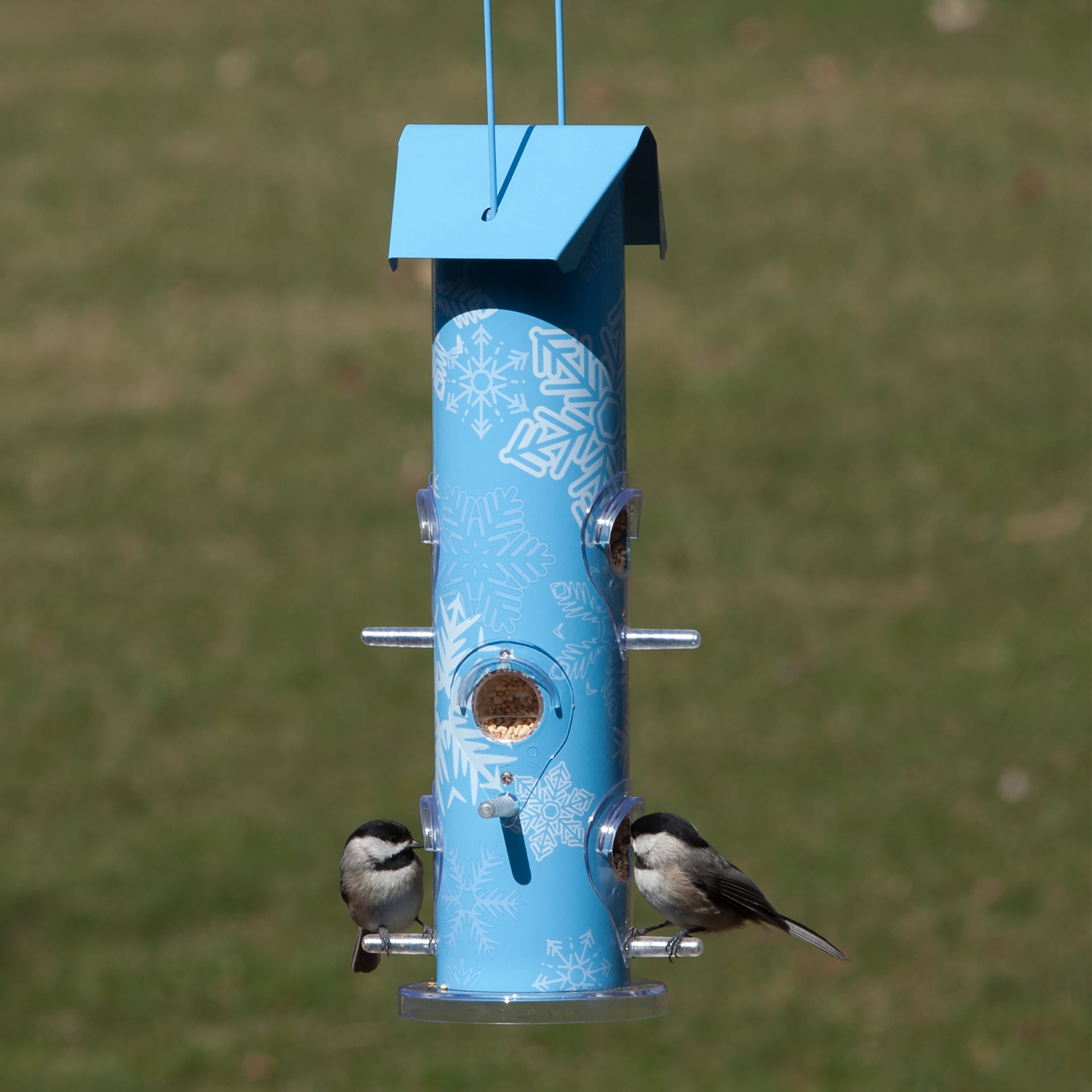 Perky-Pet Snowflake Metal Tube Wild Bird Feeder