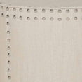 thumbnail image 3 of SAFAVIEH Paula Rustic Glam Upholstered Ottoman w/ Nail Heads, Off-White, 3 of 3
