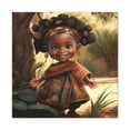 thumbnail image 2 of Cute Afro Girls Canvas, Canvas for Home Decor, Wall Decoration, 2 of 7