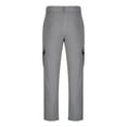 thumbnail image 6 of Men's Fashionable Solid Color Multi Pocket Workwear Cargo Pants Drawstring Elastic Waist Straight Leg Quick Dry Lightweight Outdoor Hiking Casual Daily | AESTIVO,Dark Gray 2XL, 6 of 7