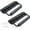 Black, variant on 2Pcs Black Spring Loaded Case Handles, 304 Stainless Steel Surface Mount Chest Handle with Rubber Grip, Heavy Duty Cabinet Pulls Hardware for Toolbox Chest Case (122mm / 4.82")