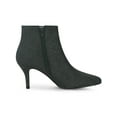 thumbnail image 3 of BLISSFUL STEP Women's Glitter Point Toe Stiletto Heels Ankle Boots Black 6, 3 of 7