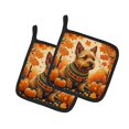thumbnail image 2 of Norwich Terrier Fall Pair of Pot Holders, 2 of 2