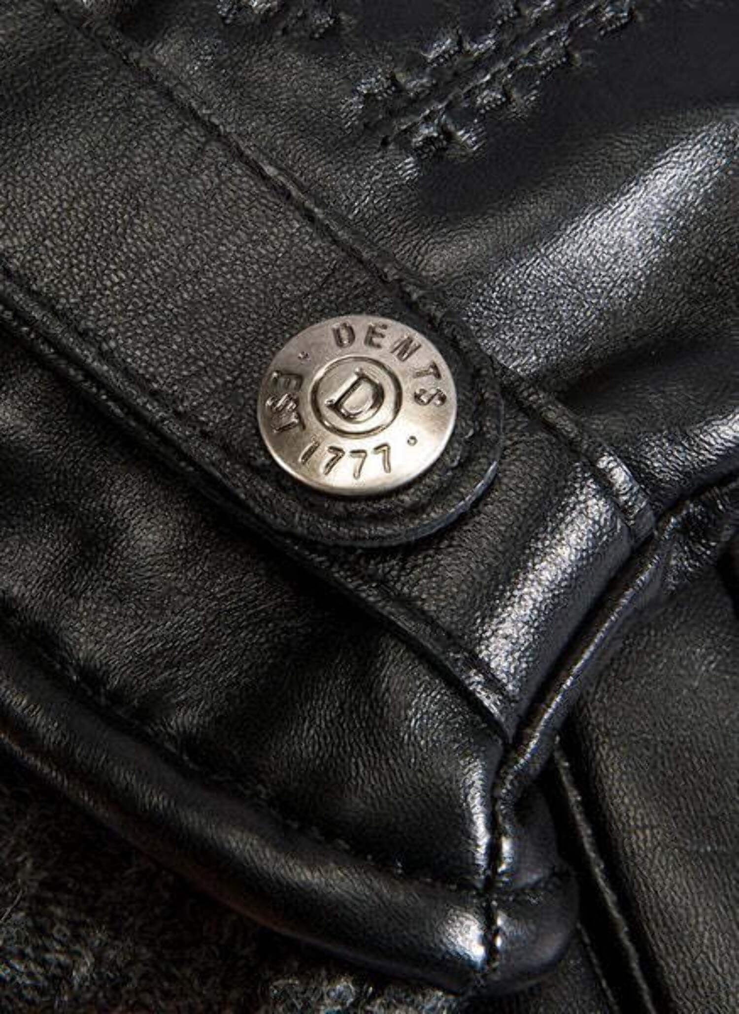 Dents Henley Touch Screen Hairsheep Leather Gloves - Black