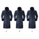 thumbnail image 3 of sweethay Chubasquero largo impermeable, tiras reflectantes, abrigos de lluvia gruesos, gabardina con capucha, chaqueta plegable reutilizable Paraguas de lluvia Azul oscuro XXL, 3 of 6