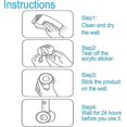 thumbnail image 5 of 2Pcs Electric Toothbrush Holder for Bathroom, Wall Mounted Bathroom Storage Organizer Caddy, 5 of 5