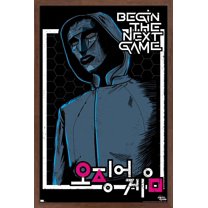 Netflix Squid Game - Begin the Next Game Wall Poster, 14.725" x 22.375" Framed