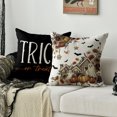 thumbnail image 6 of Sm:)e Trick or Treat Ghost Pumpkin Flowers Happy Halloween Pillow Covers 18x18 Inch Set of 2, Cushion Covers for Sofa Home Decor, 6 of 8