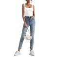 thumbnail image 3 of Liacowi Women's Slim Fit Crop Tops Casual Solid Color Crew Neck Sleeveless Tight Tee Shirt Basic Streetwear, 3 of 5