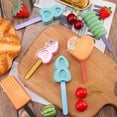 thumbnail image 3 of Farfi 10Pcs 24 Cavity Ice Cream Sticks Food Grade Heat-Resistant Durable Popsicle Sticks Party DIY Ice Cream Accessories for Home (Orange), 3 of 13