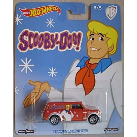 Hot Wheels Pop Culture Warner Brothers ScoobyDoo '67 Austin Mini Van Die Cast Vehicle (Best Hot Dogs In Austin)