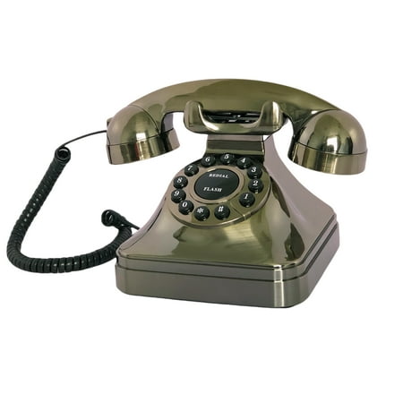 Retro Landline Home Phone,TelPal Corded Old Fashion Desk Phones, Basic Pink Decorative Analog Telephone Set, Senior Telephones for Home/Office/Hotel