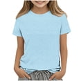 thumbnail image 1 of Top de Manga Larga de la Moda de los Niños de Color Sólido Cuello Redondo Suelto Y Casual Tops para el Uso Casual Diario, Interior, Regreso a Casa, Fiestas de Cumpleaños, Vacaciones, Fotografía, 1 of 5