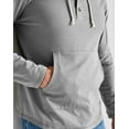 thumbnail image 4 of Hanes Men's Originals Hoodie Lightweight Hooded Sweatshirt Henley Collar Sizes S-3XL, 4 of 7