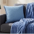 thumbnail image 2 of Mainstays Blue Boucle Decorative Pillow, 22 in x 22 in, 2 of 5