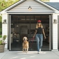 thumbnail image 3 of Debonair Magnetic Screen Doors for 2 Car Garage 16x7FT Fiberglass 5.1lb Durable Heavy Duty Magnetic Garage Door Screen Hands Free with 6 Roll Up Starps for Patio Outdoor Gym Crafts Sun House Porch, 3 of 11