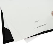 GraduationMall Imprinted Diploma Cover for Certificate, 8.5x 11 inches, Black