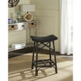 thumbnail image 2 of SAFAVIEH Amara 27.5 in. Wicker Counter Stool, Brown, 2 of 3
