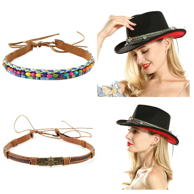 TINYSOME DIY Hat Bands Western Hat Bands Beaded Belt Cowboy Hat Bands  Mexicans Hat Bands 