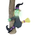 thumbnail image 1 of Inflatable 4 Ft Crashing Witch on a Tree Decoration, 1 of 3