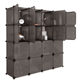 thumbnail image 6 of O'Force Storage Cube Organizer Plastic Cube Shelving Drawer Unit, DIY Modular Bookcase Closet System Cabinet with Hanger and Doors for Clothes, Shoes, Toys, 6 of 10