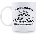 Retirement Gifts for Men Happy Retirement And So The Adventure Begins