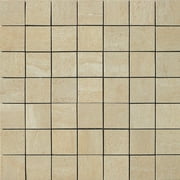 Travertini Porcelain Matte Mosaic in Cream