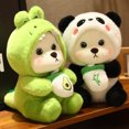 thumbnail image 2 of Crossdressing Capibara Unicorn/Panda Teddy Bear Doll Plush Toys Gift For Children, 2 of 5