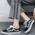 thumbnail image 5 of CHICVOMEY Low Top Fashion Sneakers for Women Canvas Tennis Shoes Lace Up Casual Walking Sneakers Comfort with Non-Slip Flexible Sole, 5 of 7