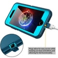 thumbnail image 5 of RegSun for iPhone SE 2020 Case,Built-in Screen Protector, Shockproof 3-Layer Full Body Protection Rugged Heavy Duty High Impact Hard Cover Case for iPhone SE 2nd Gen 4.7-inch,Turquoise, 5 of 7